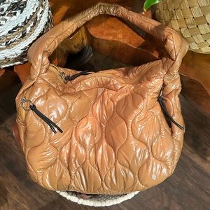 Free People Surplus Shine Carryall Bag {sahara color}